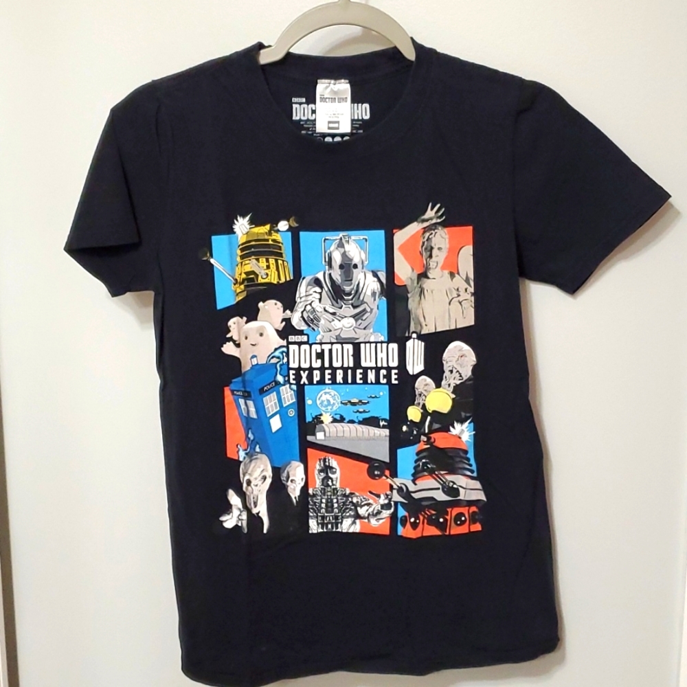NEW Doctor Who Experience RARE Cardiff, Wales BBC T-shirt Small